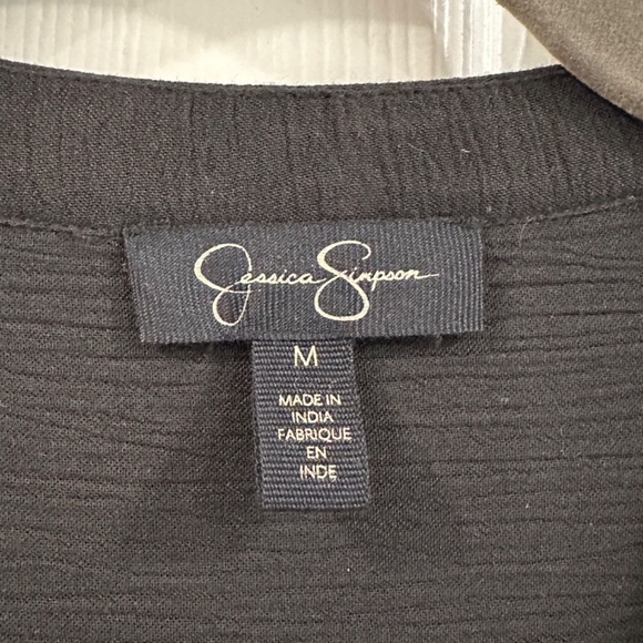 Bohemian Jessica Simpson Black & White Dress w/ Tassels - Picture 7 of 7